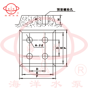DL立式多級(jí)低轉(zhuǎn)速清水泵附件及安裝尺寸
