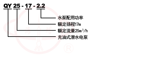 QY充油式潛水泵型號意義