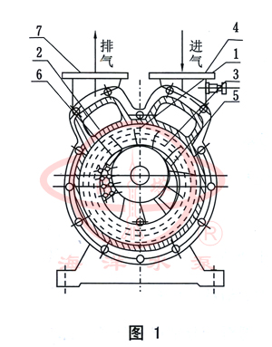 SZ水環(huán)式真空泵工作原理圖